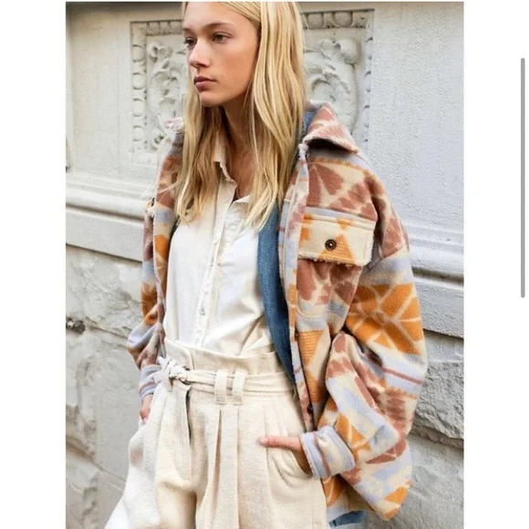 Free People Multicolor Plaid Jacket - Picture 2 of 10